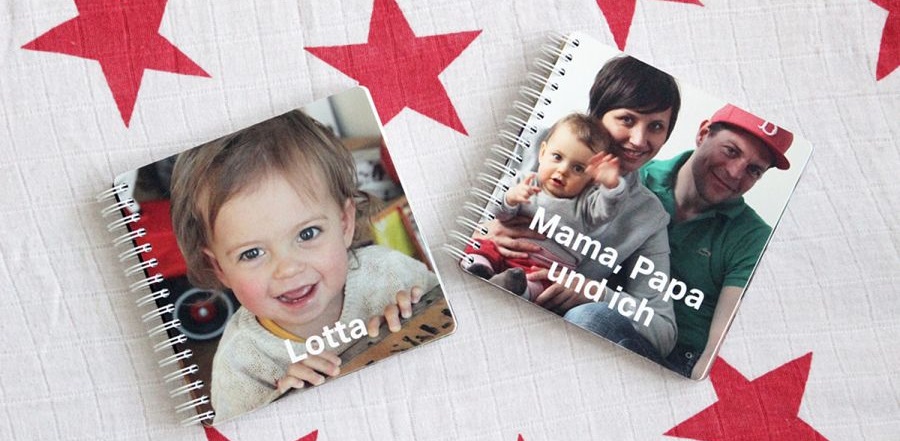 Das Babyalbum von kleineprints.de darf auch in Kinderhände gelangen!